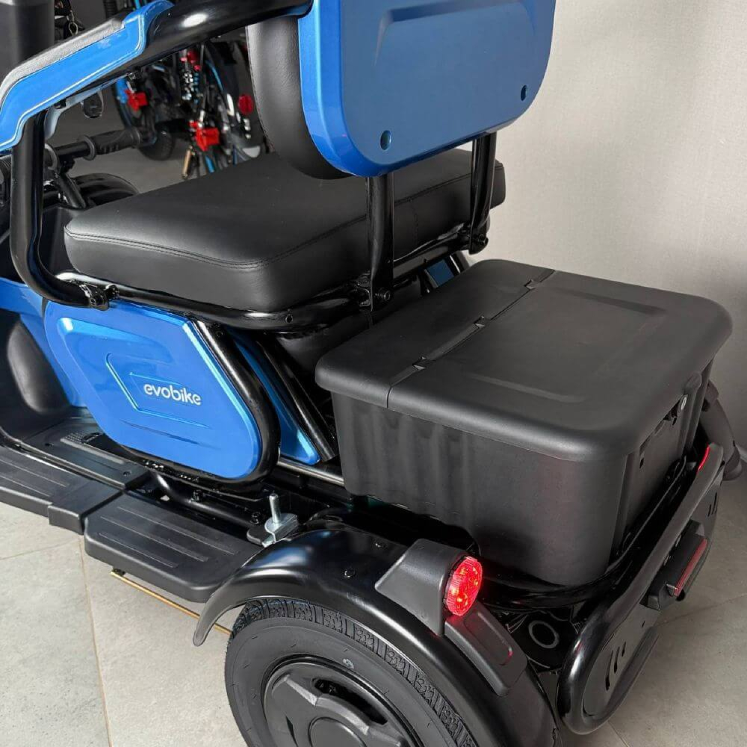 Электровелосипед трехколесный EVOBIKE LUNA TRIO Ocean Blue 1200W 60V 20Ah/23Ah до 220 кг, Фото 3